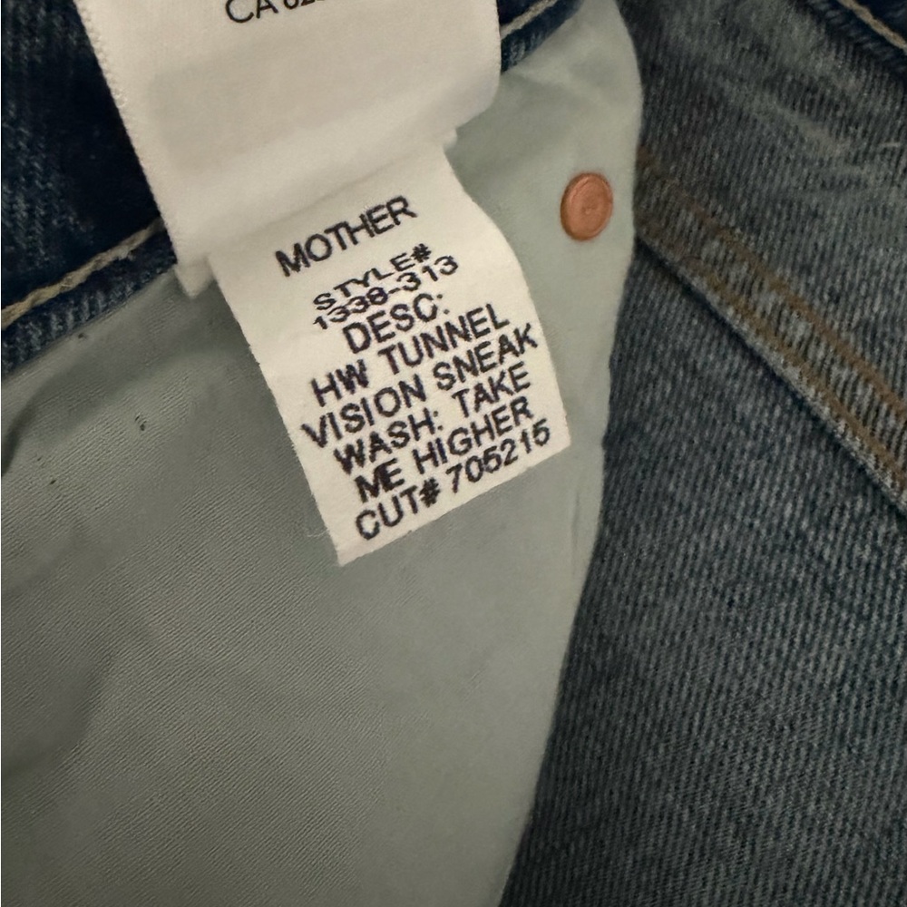MOTHER Light Blue High-Rise Wide Leg Jeans - Picture 9 of 11